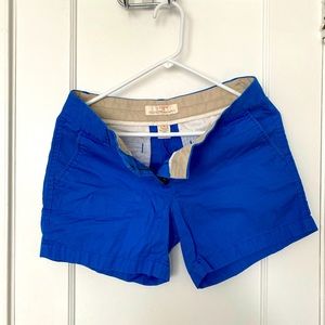 J Crew Deep Blue Shorts
